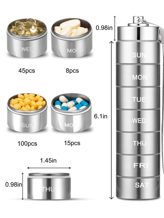 Ys-5006 Metal Pill Box Organizer