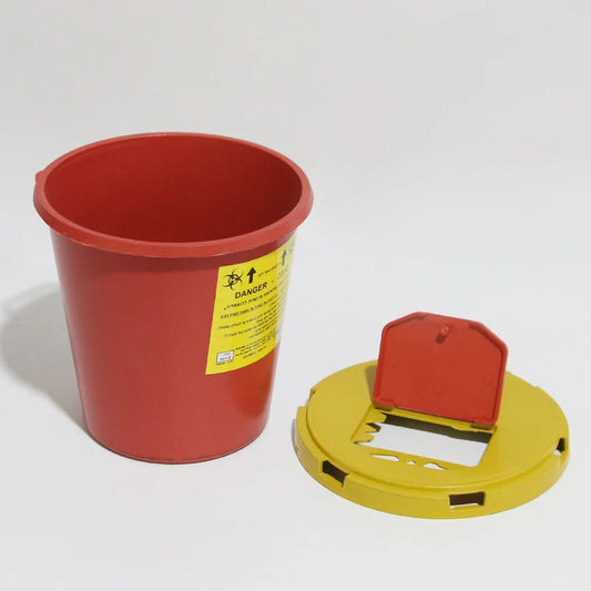 2L 7L Disposal Biohazard Container Round Disposable Medical Sharp Container