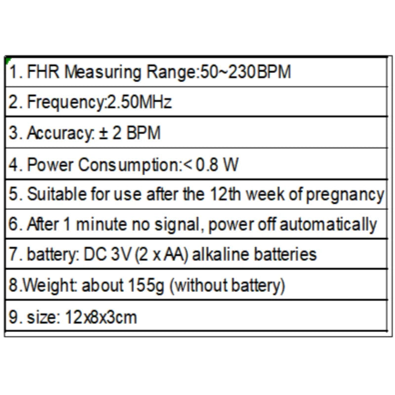 Ys - 7105 Doppler Baby Heart Monitor Wandler