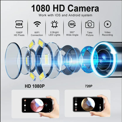 Ys - 8106 HD 1080P Smart Wireless Personal Ear Wax Remove