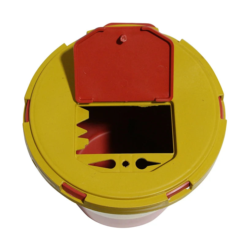 2L 7L Disposal Biohazard Container Round Disposable Medical Sharp Container