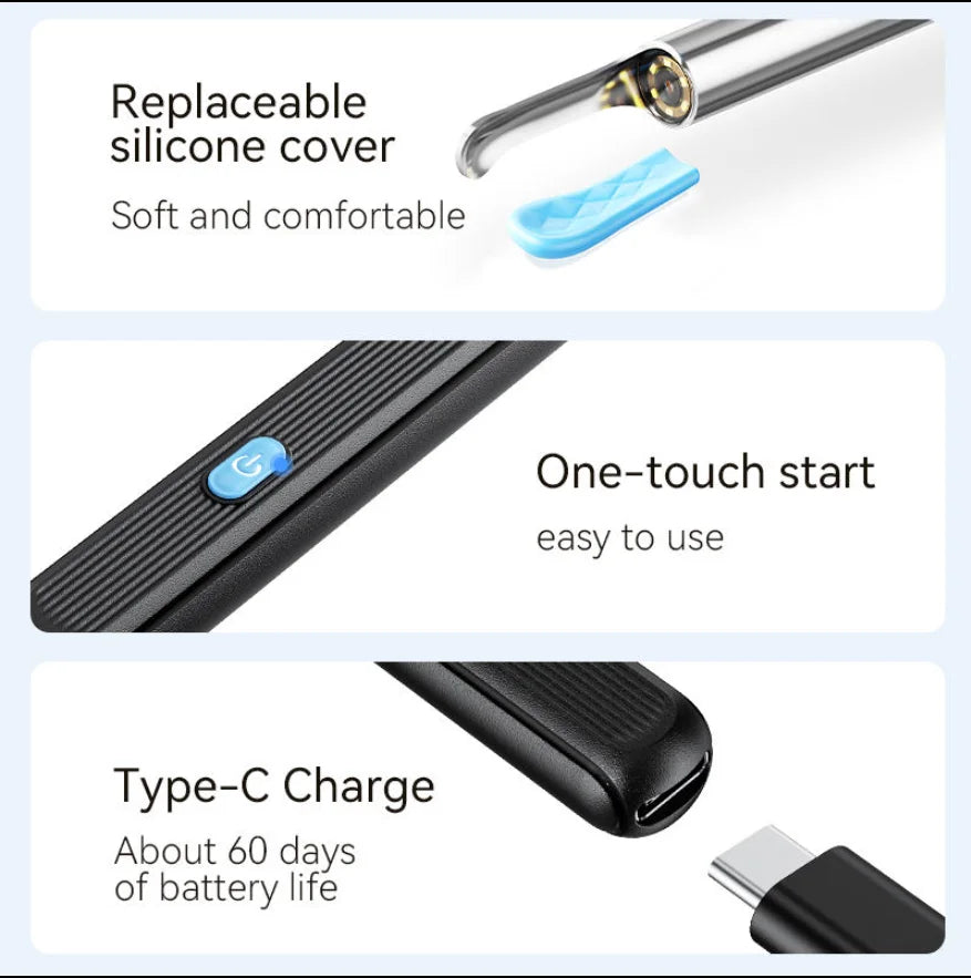 Ys - 8106 HD 1080P Smart Wireless Personal Ear Wax Remove