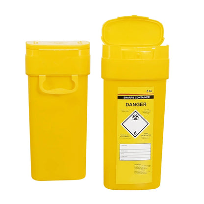 0.6L Sharps Safe Needle Syringe Insulin Disposal Surgery Waste Bin