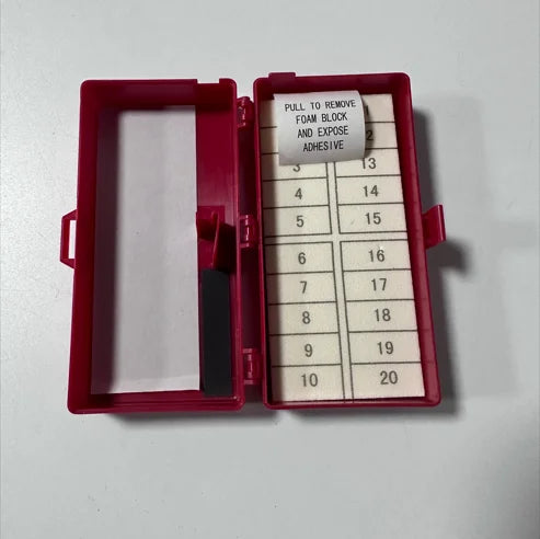 20 Count Magnetic Needle Counters  Foam Safety Needle Box with Blade Remover