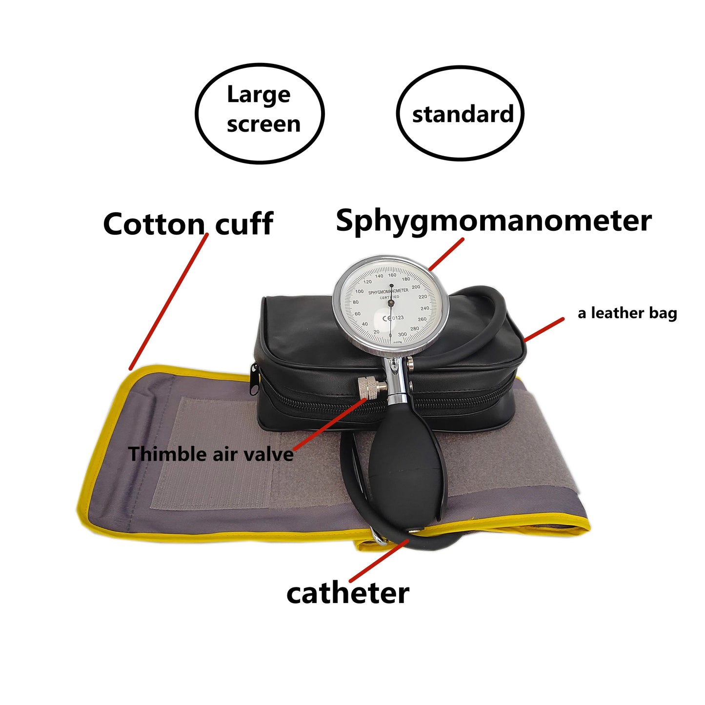 Ys-5606 Handheld Dial Type Manual Blood Pressure Monitor with Stethoscope