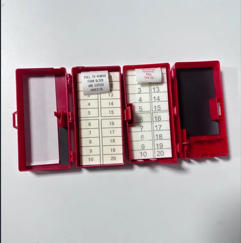20 Count Magnetic Needle Counters  Foam Safety Needle Box with Blade Remover