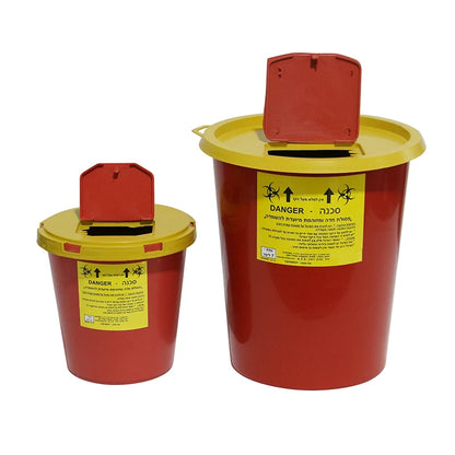2L 7L Disposal Biohazard Container Round Disposable Medical Sharp Container