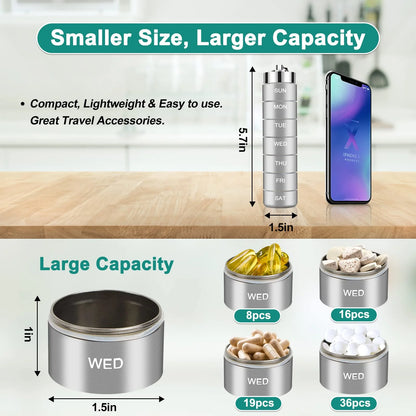 Ys-5006 Metal Pill Box Organizer