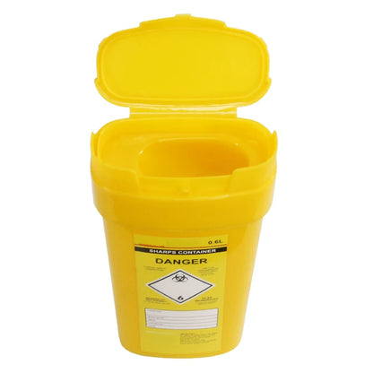 0.6L Sharps Safe Needle Syringe Insulin Disposal Surgery Waste Bin